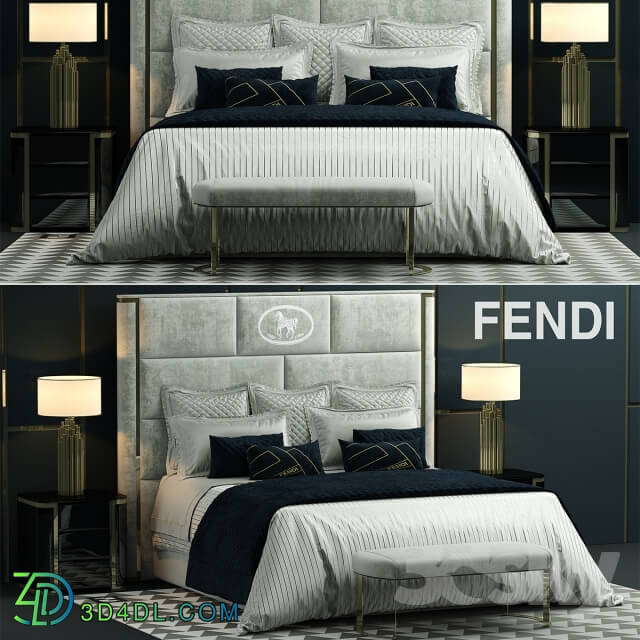 Bed - Bed fendi montgomery bed