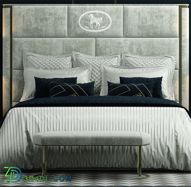 Bed - Bed fendi montgomery bed