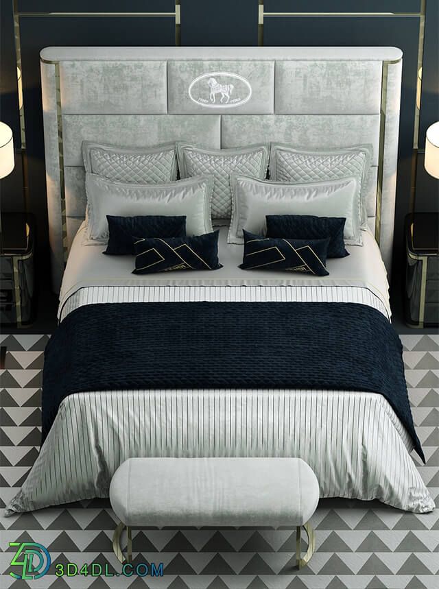 Bed - Bed fendi montgomery bed