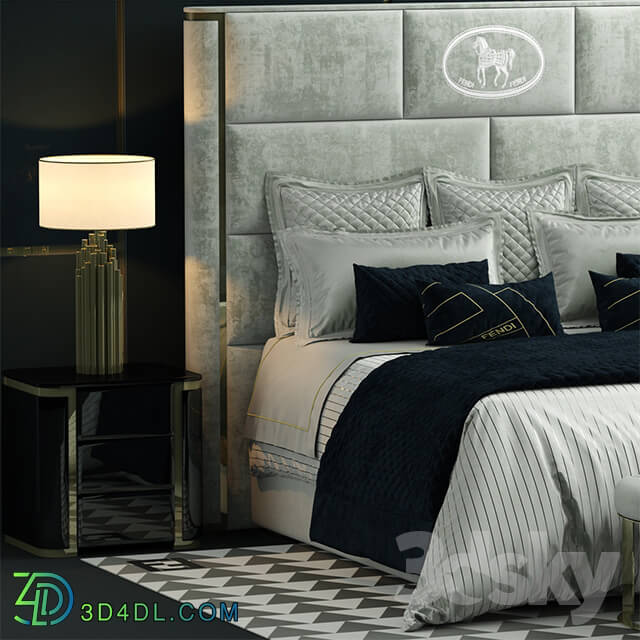 Bed - Bed fendi montgomery bed