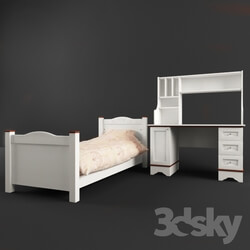Bed - Children__39_s furniture set 