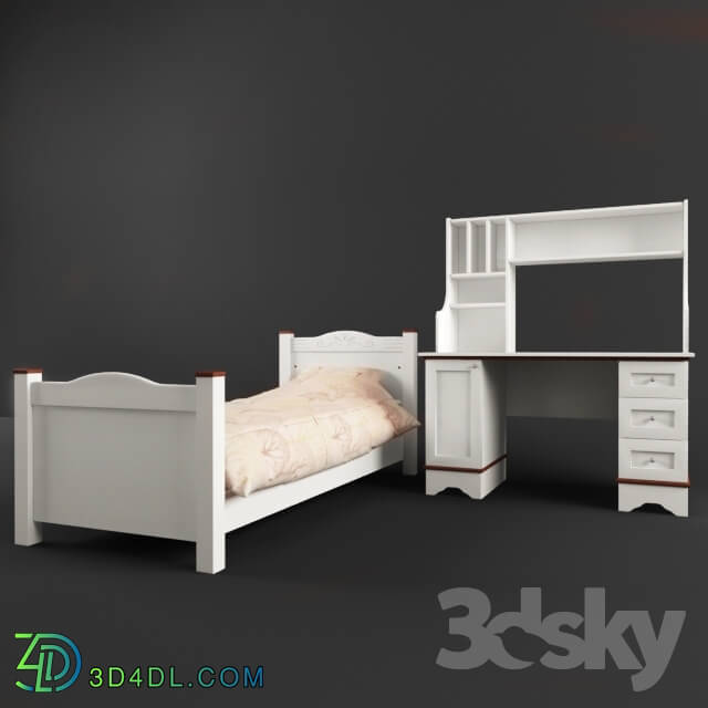 Bed - Children__39_s furniture set