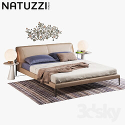Bed - Natuzzi Diamante set 