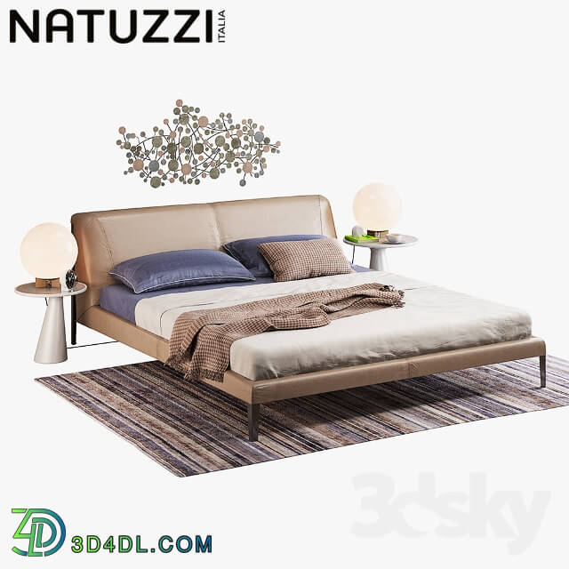 Bed - Natuzzi Diamante set