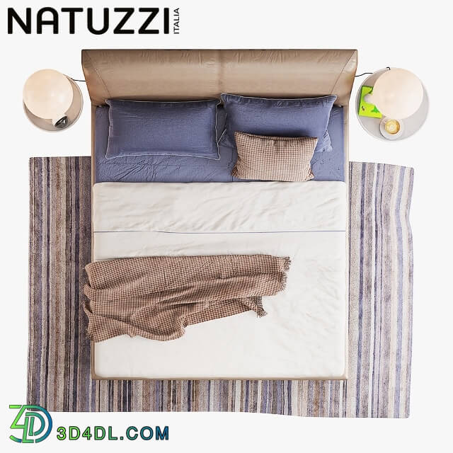 Bed - Natuzzi Diamante set