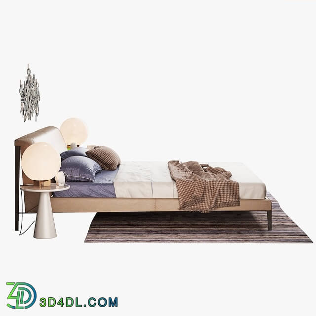 Bed - Natuzzi Diamante set