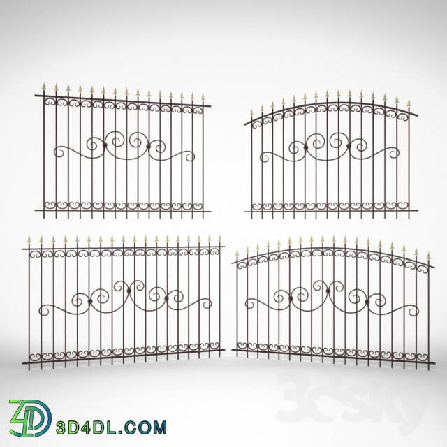 Other architectural elements - Fence sections