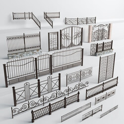 Other architectural elements - Wrought iron fences 