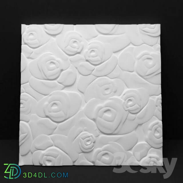 3D panel - 3D panel _quot_Flower_quot_