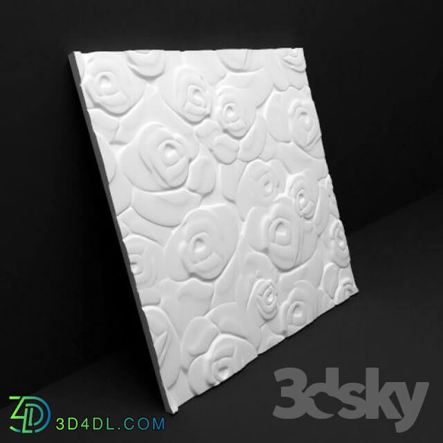 3D panel - 3D panel _quot_Flower_quot_