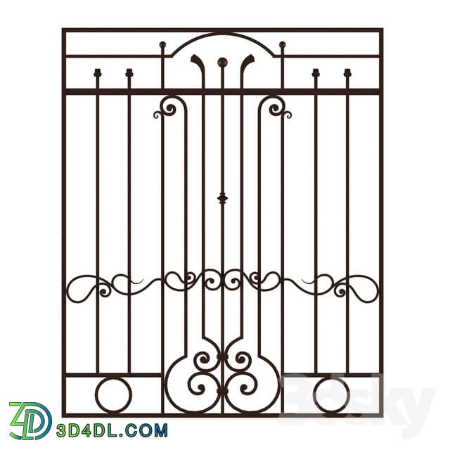 Other architectural elements - Wrought iron grating