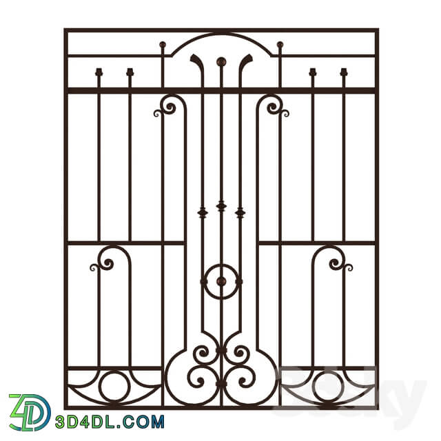 Other architectural elements - Wrought iron grating