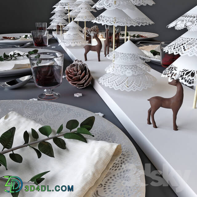 Tableware - New Year Serving Deer