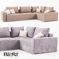 Sofa - OM Blank modular BL_101 in the configuration BKR _ 2TM-K-1TM _ BML from the manufacturer Blest TM 