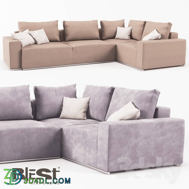 Sofa - OM Blank modular BL_101 in the configuration BKR _ 2TM-K-1TM _ BML from the manufacturer Blest TM