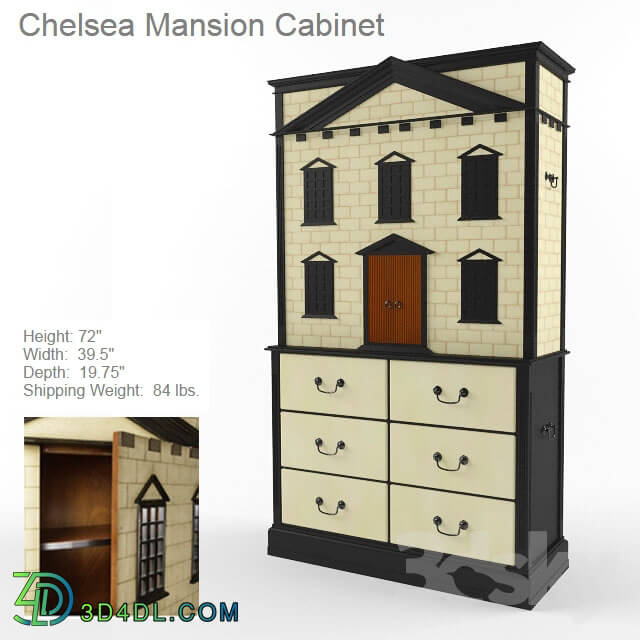 Wardrobe _ Display cabinets - Cabinet __ _quot_Villa Chelsea_quot_ cabinet with doors and drawers