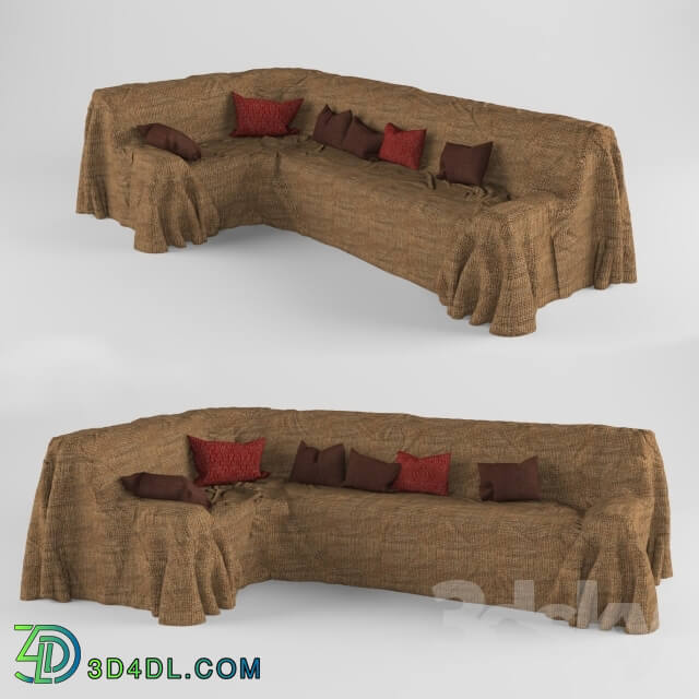 Sofa - Sofa covered with cloth