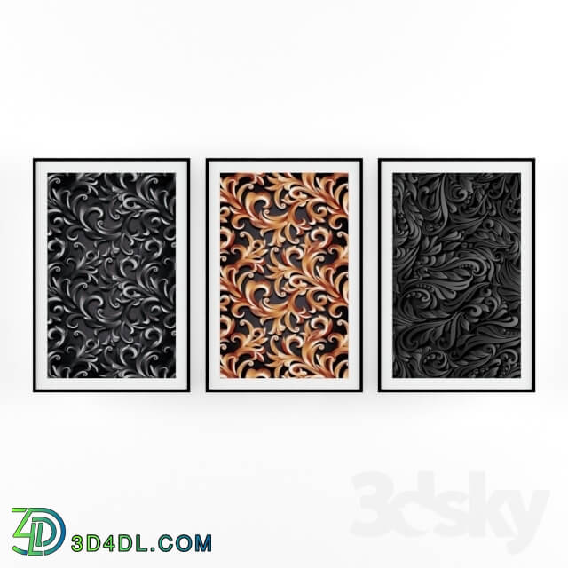 Frame - A set of paintings with patterns for the interior decoration of the premises.