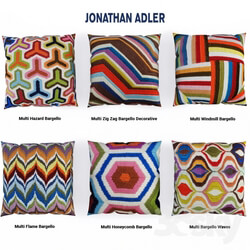 Pillows - Jonathan Adler pillows red set. 
