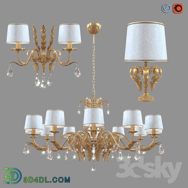 Ceiling light - Chandelier_ lamp and sconce Masiero Acantia