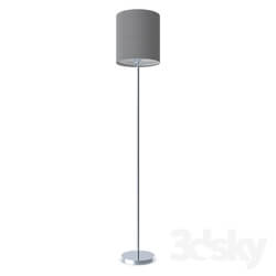 Floor lamp - 95166 Floor lamp PASTERI_ 1х60W _E27__ Ø280_ H1575_ nickel matt _ textile_ gray 