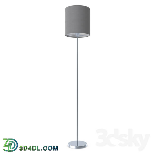 Floor lamp - 95166 Floor lamp PASTERI_ 1х60W _E27__ Ø280_ H1575_ nickel matt _ textile_ gray