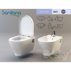 Toilet and Bidet - SANITANA _ JAZZ 