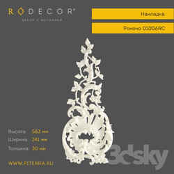 Decorative plaster - Cover plate RODECOR 01006RC 
