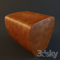 Other soft seating - leather pouf 
