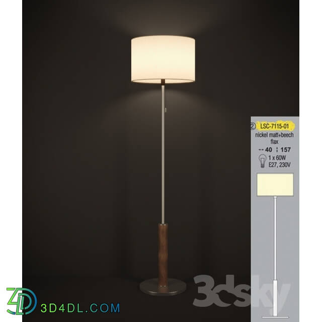 Floor lamp - Floor Lamp LUSSOLE SILVI