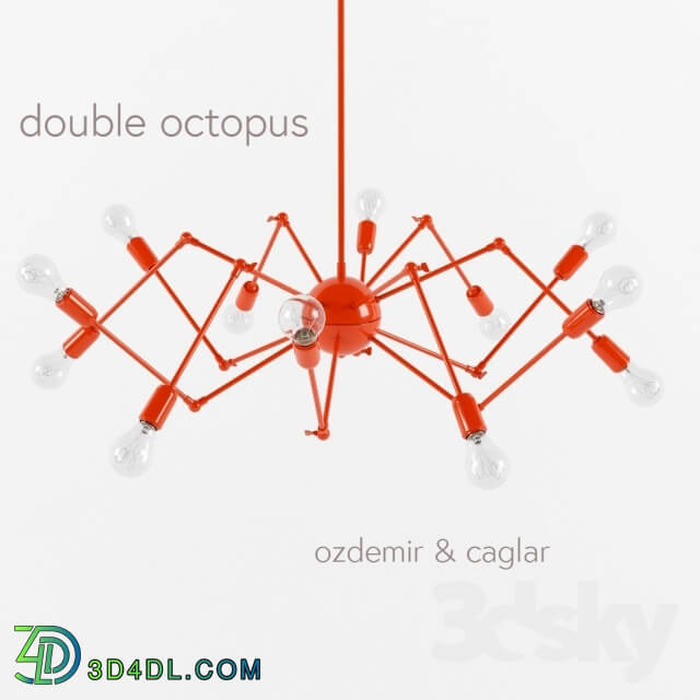 Ceiling light - Double octopus