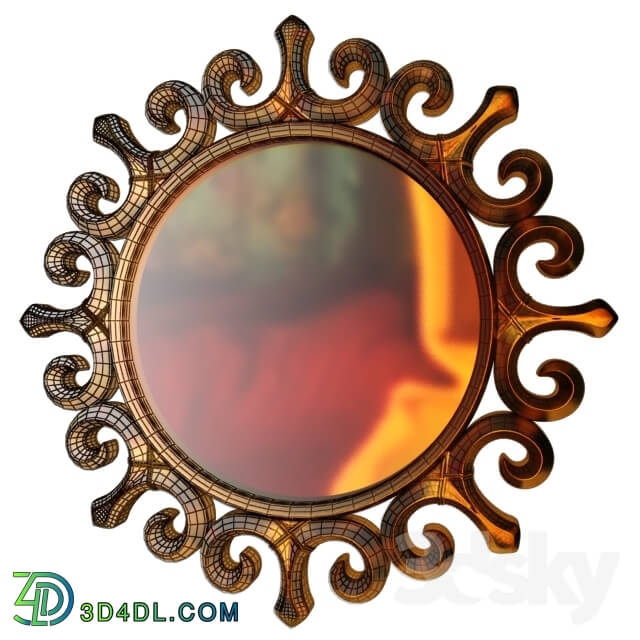 Mirror - Round Wall mirror 001