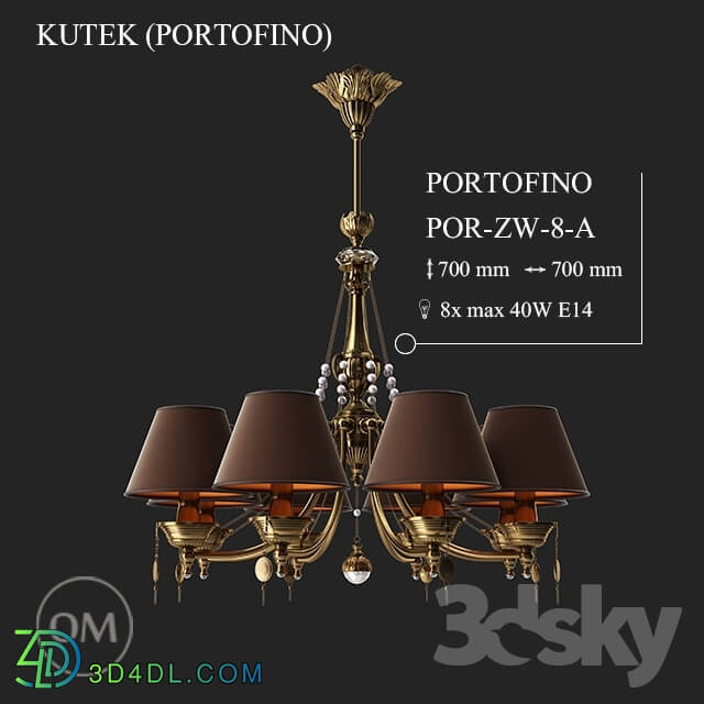 Ceiling light - KUTEK _PORTOFINO_ POR-ZW-8-A