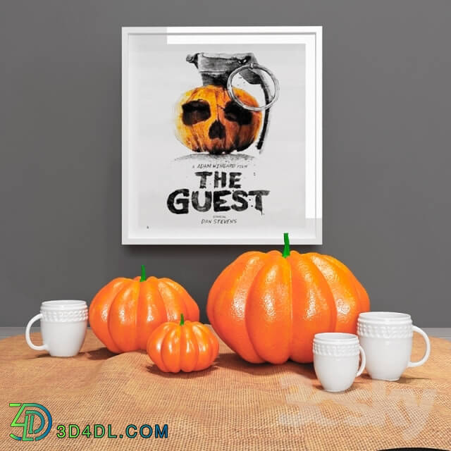 Decorative set - Halloween Pumpkin