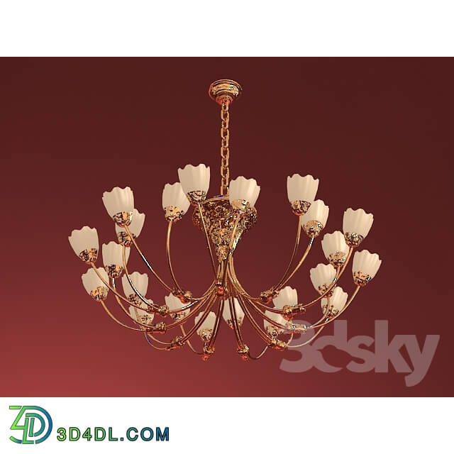 Ceiling light - chandelier plant Vidal grau