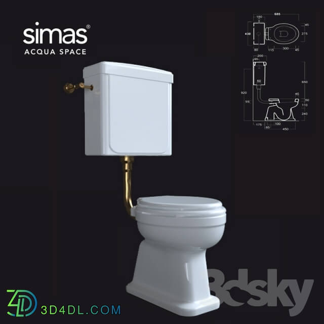 Toilet and Bidet - WC simas LO_901-LO_912