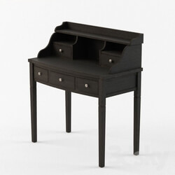 Table - Safavieh Edgewood Bureau Desk with Hutch - Black 