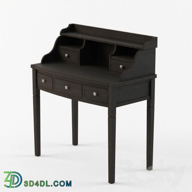 Table - Safavieh Edgewood Bureau Desk with Hutch - Black