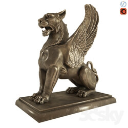 Sculpture - Winged Lion 