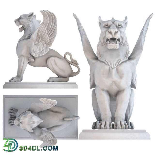 Sculpture - Winged Lion
