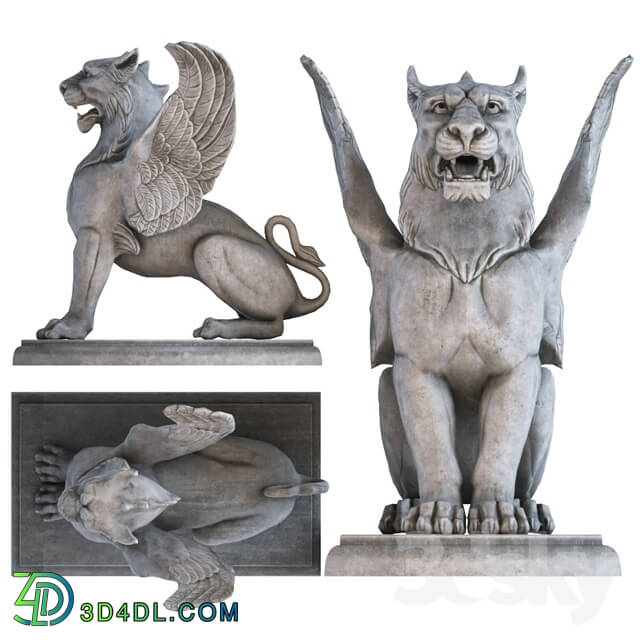 Sculpture - Winged Lion