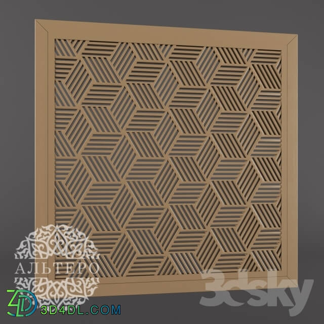 Other decorative objects - AlteroStyle Carved panel MDF RG0023 OM