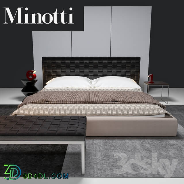 Bed - Minotti Bartlett