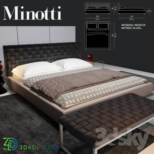 Bed - Minotti Bartlett