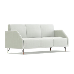 CGaxis Vol106 (14) White Fabric Sofa 