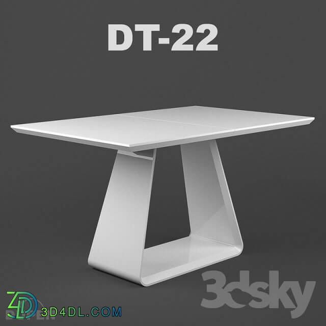 Table - Table DT-22 White