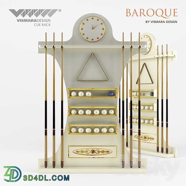 Billiards - Vismara Cue Rack Baroque