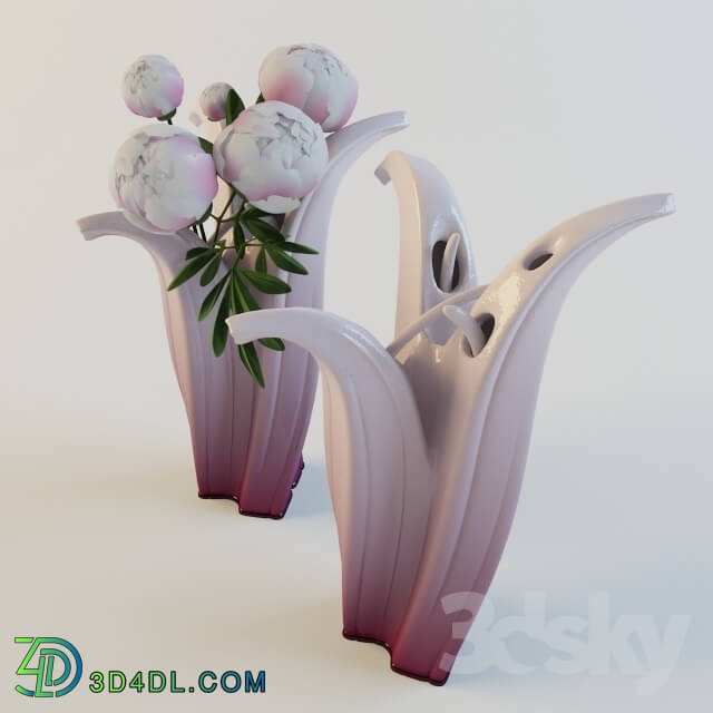 Vase - vase with peonies