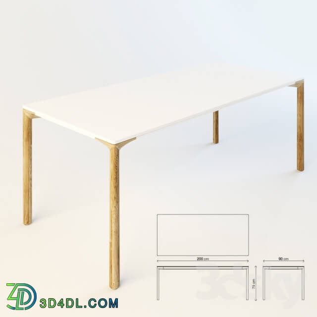 Table - Kristalia Boiacca Wood
