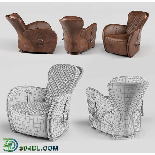 Arm chair - OM Armchair with stirrups_ Saddle Easy Chair